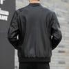 Lederjacke Herren Neue Lederjacke Koreanische Version Herbst und Winter PU Lokomotiv Freizeitjacke Herrenbekleidung