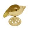 CraftVatika Pure Brass Akhand Diya, Shankh Shape Brass Diya Deepak, Villakku for Diwali
