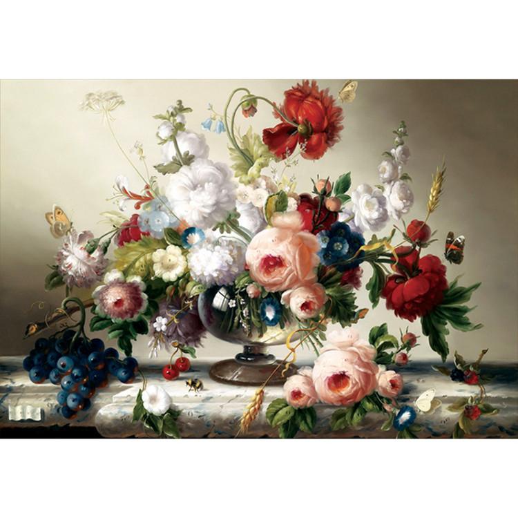 2000-teiliges Puzzle – Rosenvase, die Schmetterlinge anzieht (Mini), beliebtes koreanisches Puzzle