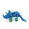 1 Pcs 3D Printed Skeleton Triceratops Dinosaur Articulated Action Figure Model For Gifting, Home Decor