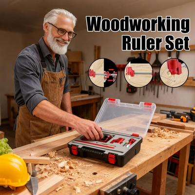 Woodworking Ruler For Marking Adjustable High Precision Woodworking Scribing Marking Ruler Set For Renovation Construction