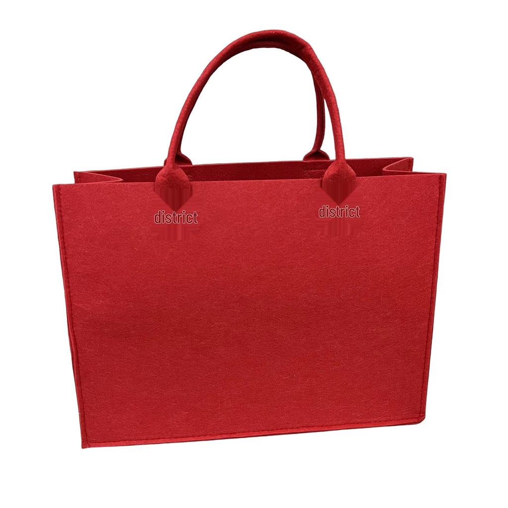 Letter Print Felt Tote Bag - Fashionable Handbag for Promotion and Shopping