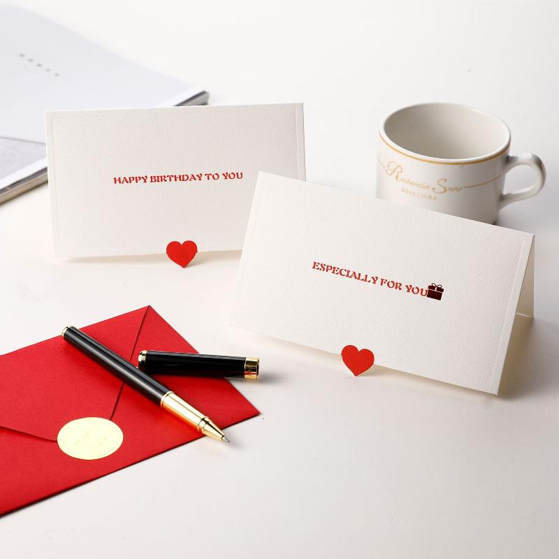 2 Sets Handwritten Card Envelope Sealing Sticker Dark Pattern Valentine Birthday Blessing Perfect for Greeting Cards & Letters