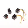 1Set Head Light Air Conditioner Motorcycles DC12V DC24V Relay 80A 4/5 Pin Waterproof Automotive Relay With Wired Socket