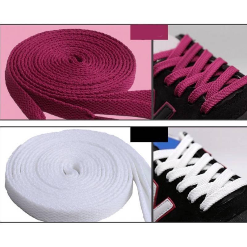 Terylene Cotton Shoelace Colorful Flat Shape Sports Casual Shoes Simple Fashion