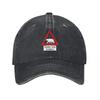 Golder Hole Snowboard Logo Washed Cotton Baseball Cap with Bear Warning Patch Design for Outdoor Enthusiasts and Fashion Lovers
