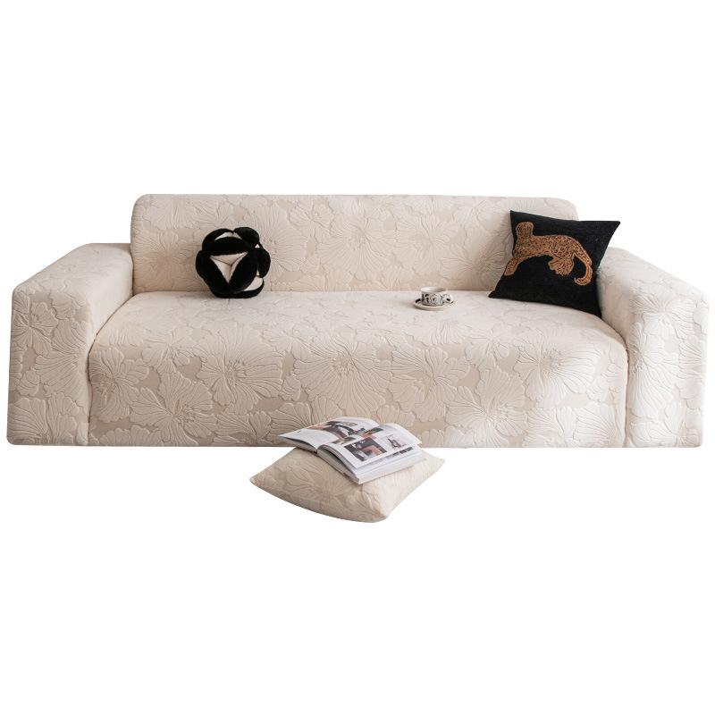 Elastic 1pc Striped Sofa Cover | Anti-Scratch & Non-Slip Couch Protector for All Seasons, Fits Single to Four-Seater Sofas