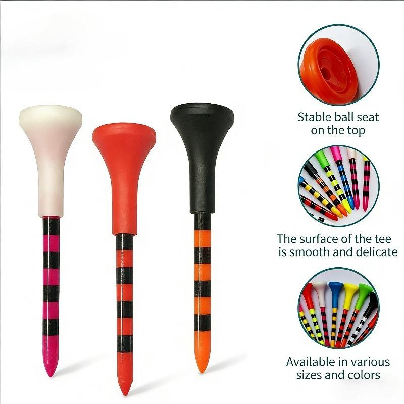 5PCS Golf Nail TEE Plastic Seat Cover Head Cover Serve Golf Tee Seat Ball Holders Mix Color Training Aids 5