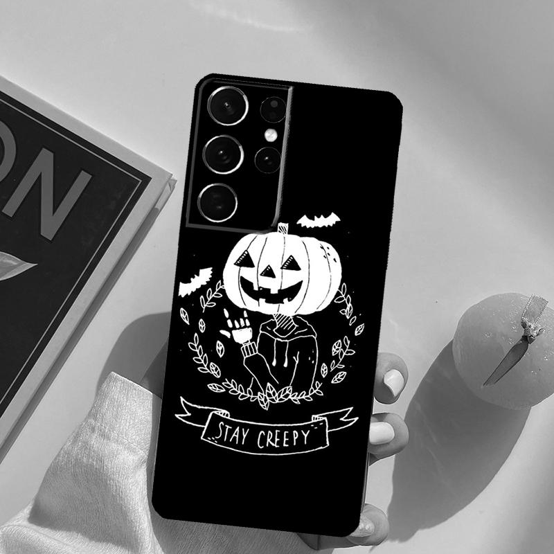 Halloween Pumpkin Horror Phone Case For Samsung Galaxy S26 S25 S20 S21 S22 S23 S24 Ultra S10 Plus S25 FE Back Cover