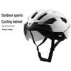 Outdoor-Radhelm mit Licht und abnehmbarer Brille