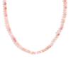 MamacitaSlay Simple 316L Stainless Steel Natural Stone Bead Necklace Waterproof Neck Jewelry Women's Elegant Statement Necklace