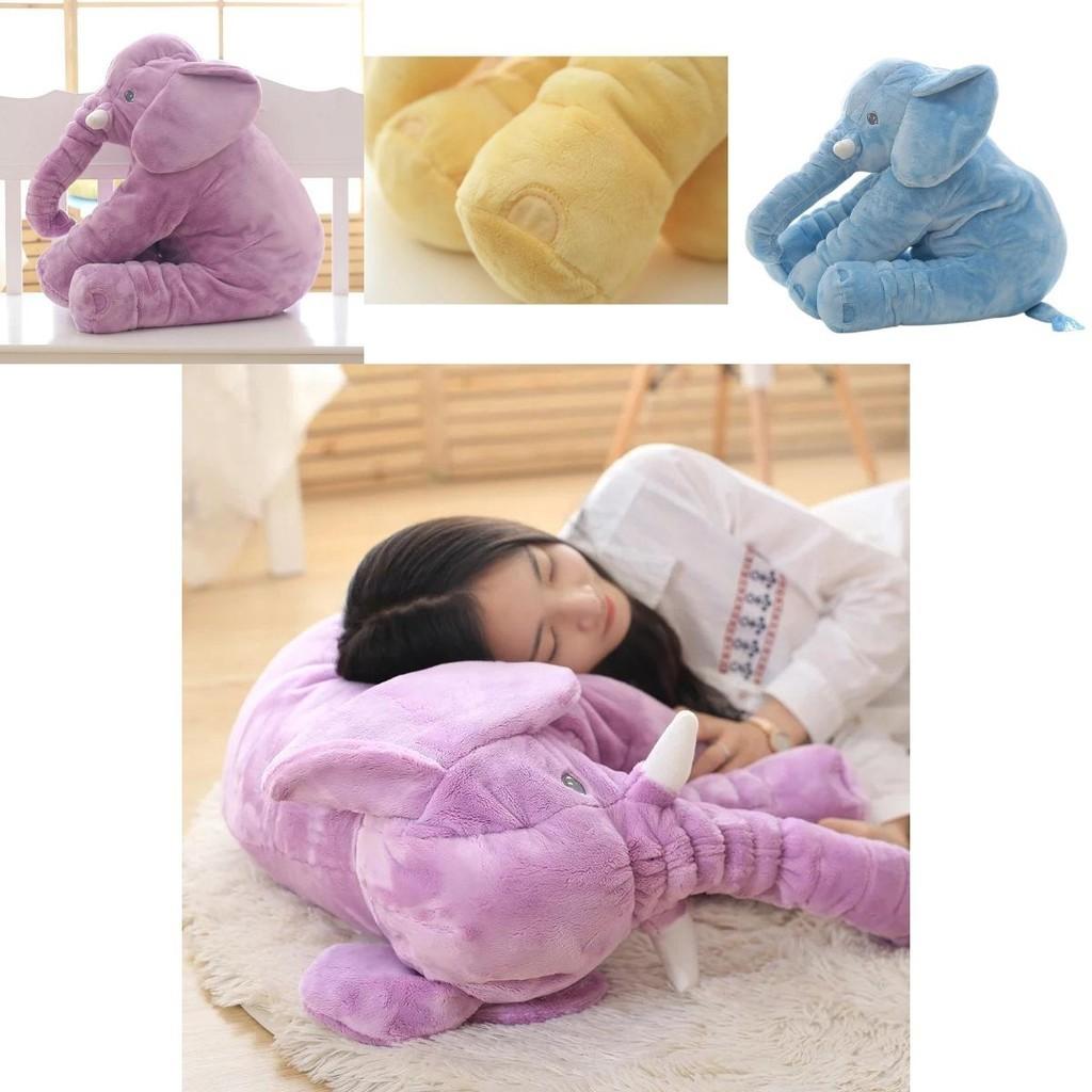 Super Soft Plush Elephant Toy Pillow For Kids' Sleep And Play 40cm-80cm