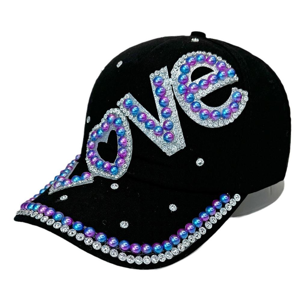 New Spring and Summer Diamond-set Casual Face Small Baseball Cap Women's Fashion Cap with Diamond
