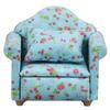 1:12 Dollhouse Miniature Floral Single Sofa for Living Rooms or Bedrooms