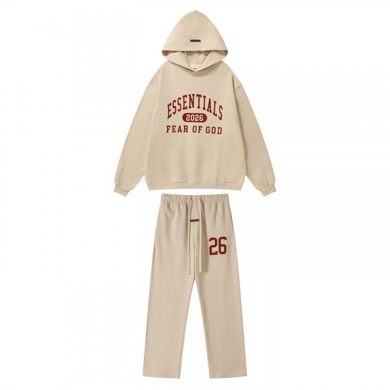 Mens Oversized Hooded Sweatshirt Jogger Set High Street Style Cotton Casual Tracksuit
