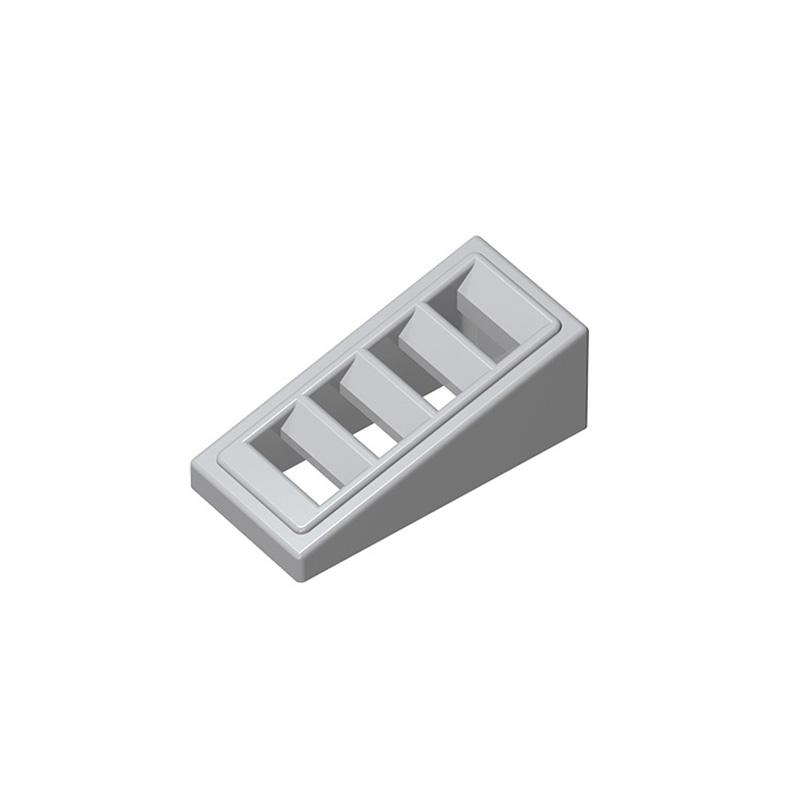 MOC 10PCS 61409 Slope 18 2x1x2/3 With Grille Building Blocks Kit Idea Bricks Educational Idea DIY Toy Children Birthday Kid Gift