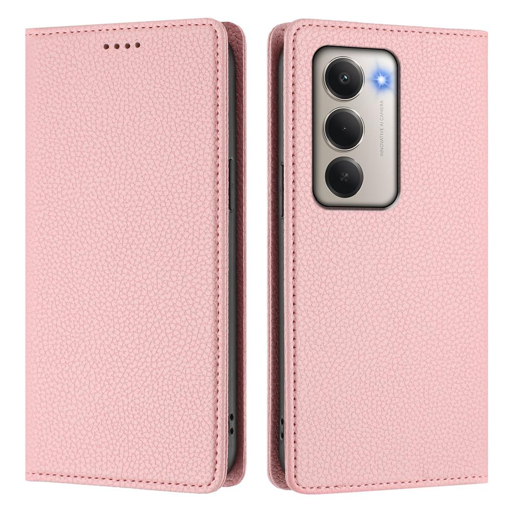 For Xiaomi Redmi 15 4G (EU) (171mm) Wallet Case RFID Blocking Litchi Texture Leather Mobile Cover