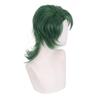 35CM SK Joe Cosplay Wig Green Short Straight Mullet Little Ponytail Heat Resistant Hair Role Play SK8 the Infinity SK Eight