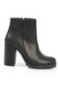 Women's Modern Stylish Fashion Round Toe Trak Sole Mid Heel Women's Boots