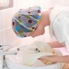 4pcs Shower Caps Waterproof Bath Caps Plastic Reusable Shower Caps Elastic Band Bath Hair Hat for Women Ladies Spa Salon