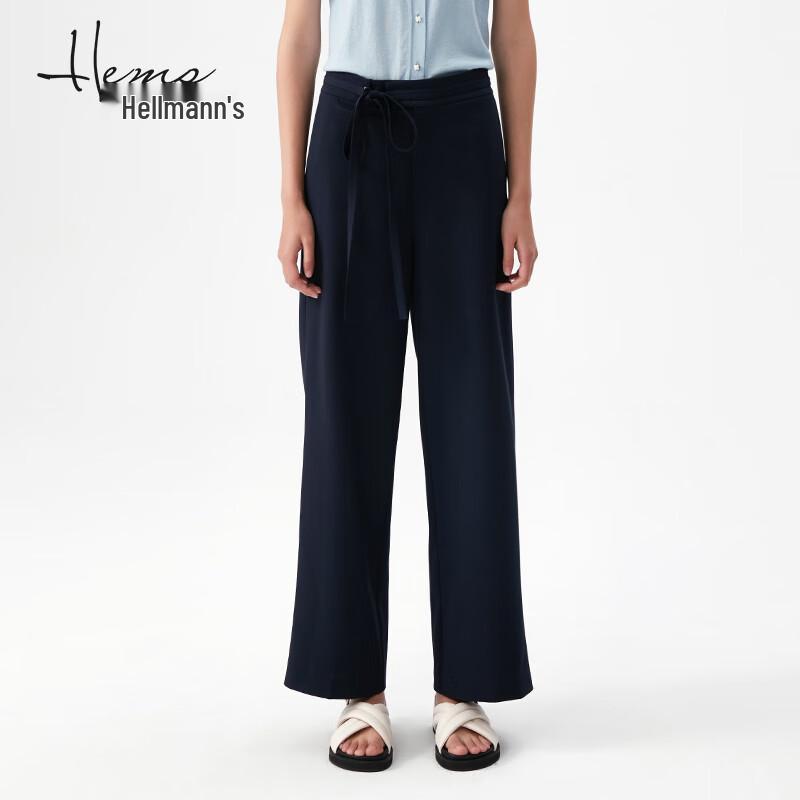 Helmans Women's Stylish Commute Woven Wide-Leg Trousers