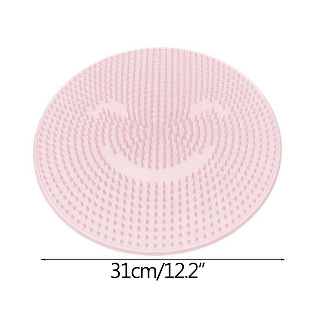 Foot Washing Brush Silicone Bath Foot Massage Pad Mat Shower Massage Bathroom Non-slip Bath Mat Anti Skid Pad for Foot Wash