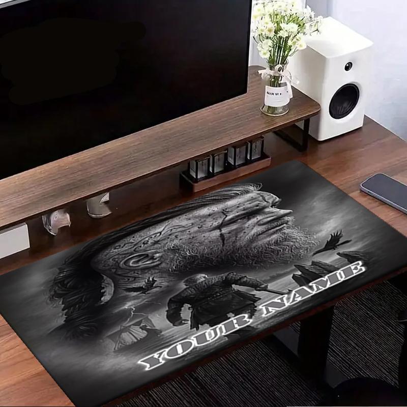 1PC Custom Name Warrior Journey Mouse pad, keyboard and mouse desk pad, for computer notebook Birthday Gift For Any Room Or Office