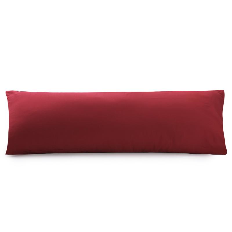 51*137cm Long Body Pillowcase Ultra Soft Cotton Pillow Case Solid Color Long Lovers Wedding Pillowcases Decorative Throw Pillow