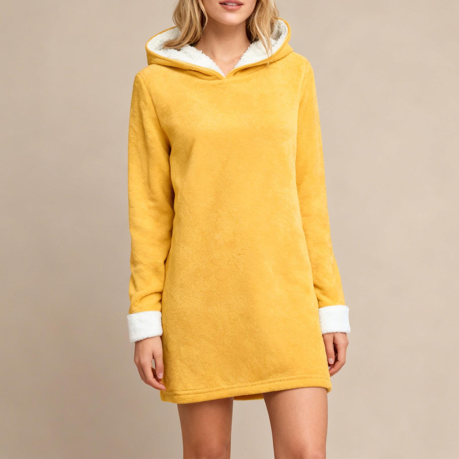 

Женский свободный однотонный топ, утолщенный и флисовый, из овечьей шерсти, теплый, облегающий базовый слой XL жёлтый