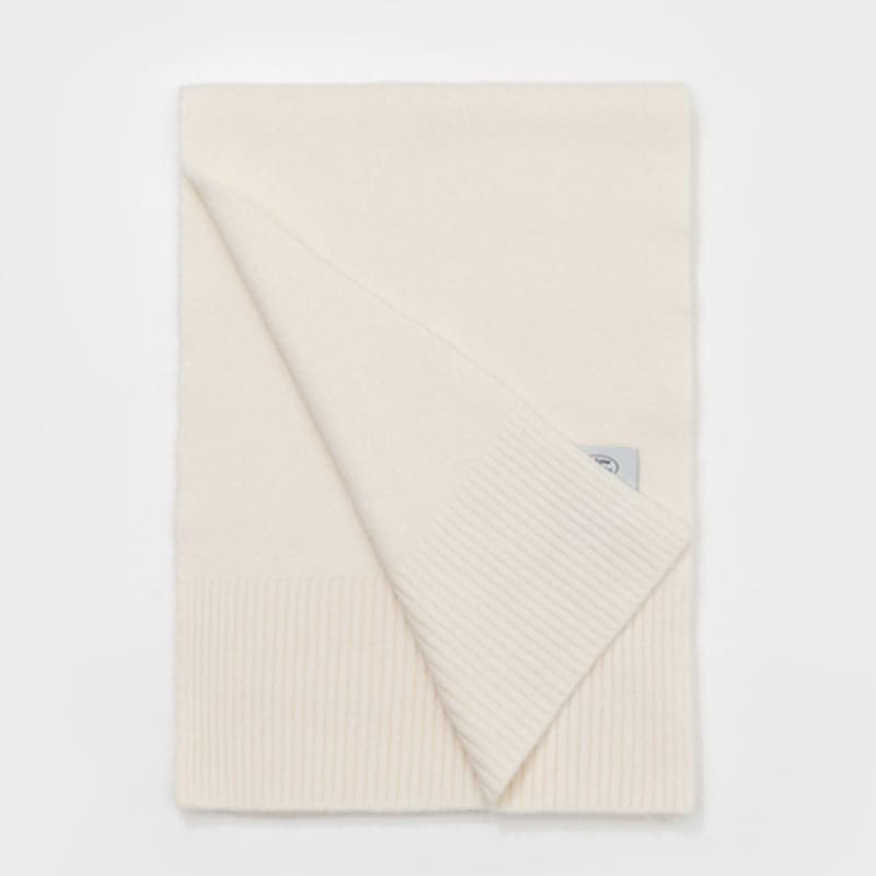 RECLOW RECLOW Wool Touch Knit Muffler Ivory