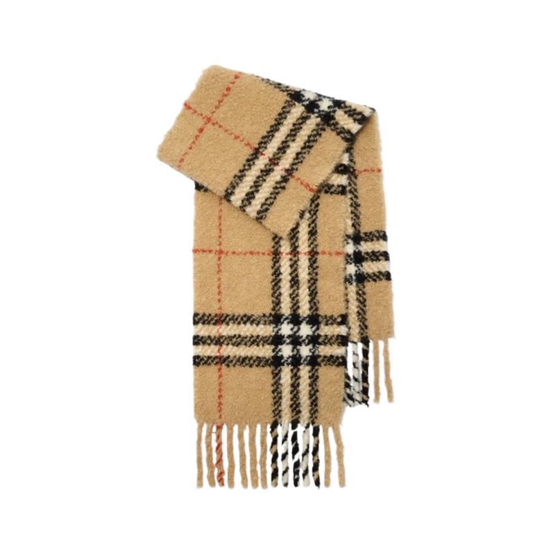 Burberry Plaid Alpaca Blend Scarf