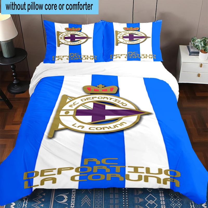 3PCS Deportivo Football Bedding Set,Including 1pc Duvet Cover And 2pcs Pillowcases Perfect for Bedroom, Dormitory, Fan Christmas gift