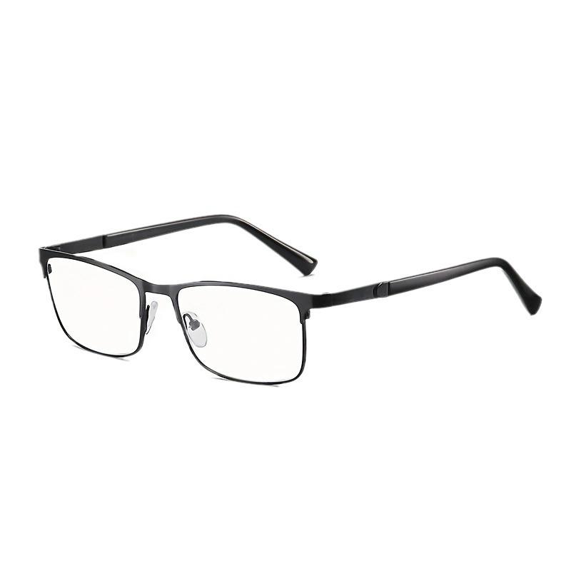 New High-definition Anti-blue Light Reading Glasses Unisex Presbyopia Glasses for Seniors Metal Business-style Frames