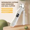 2-in-1 Pet Nail Clipper And Grinder With LED Light Guard, USB Rechargeable, Suitable For Small And Medium-sized Dogs And Cats