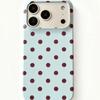 Creative Fashion Polka Dots Phone Case for iPhone 17 16 15 14 13 12 11 Pro Max X XS XR XSMax 7 8 Plus Air Glossy Film Hard PC