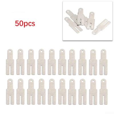 20 * 5,7 mm Nickelblech, Nickelblech, vernickelter Stahl, 50 Stück