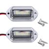 3style 6 LED Car Truck License Plate Lights Truck RV Trailer Van Tail Lamp Waterproof Signal Lamp White Lighting Bulbs 12-24V