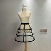 Černobílý kosticový krinolínový klecový spodničkový sukýnka pro Cosplay & Divadelní vystoupení