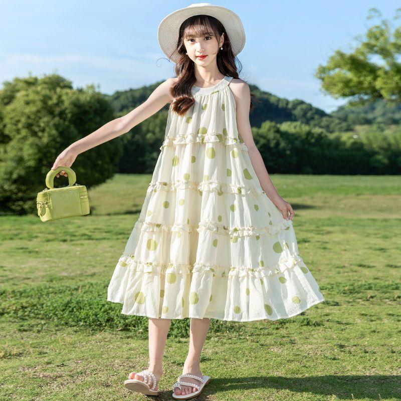 Girls Sleeveless Summer Dress for Big Kids Princess