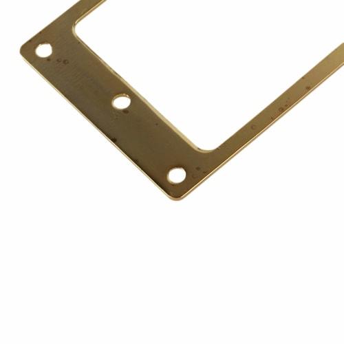 Yibuy 2-Pack Gold Flat Metal Humbucker Pickup Frame Cover Plates
