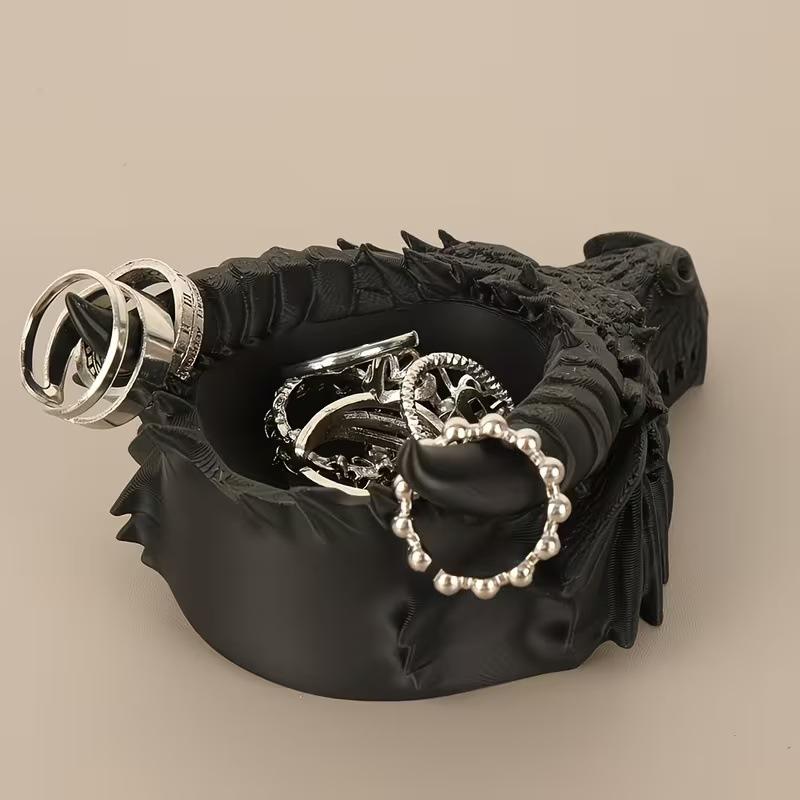 Dragon Head Storage Tray Gothic Jewelry Display Unique Storage Rack Fantasy Ornament for Bedroom Desk Home