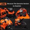 Welly 1/12 KTM RC 8C Alloy Race Motorcycle Model Diecasts Toy Simulation Metal Street Toys Car Collectibles Childrens Gifts