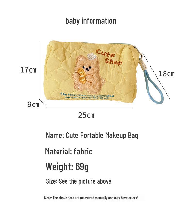 2025 New Style Travel Makeup Bag: Portable, Large Capacity, Cute Cosmetic Organizer for Women