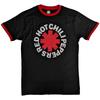Red Hot Chili Peppers Ringer T-Shirt Asterix Rock Official Band Black New