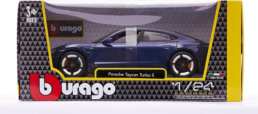 BURAGO Porsche Taycan Mini Car 1/24 BURAGO TAYCAN 2019 (Blue)