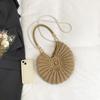 Muschelstrick-Häkel-Crossbody-Umhängetasche,Perlenketten-Handgeflochtene Damen-Schlingentasche,Elegante Zarte Niedliche Kompakte Geldbörse