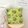 Cushion Cover Green Cartoon Soft Pillow Sro Case For Sofa Kawaii Living Room Home Frog Office K-Keroppi Decor Protective Covers
