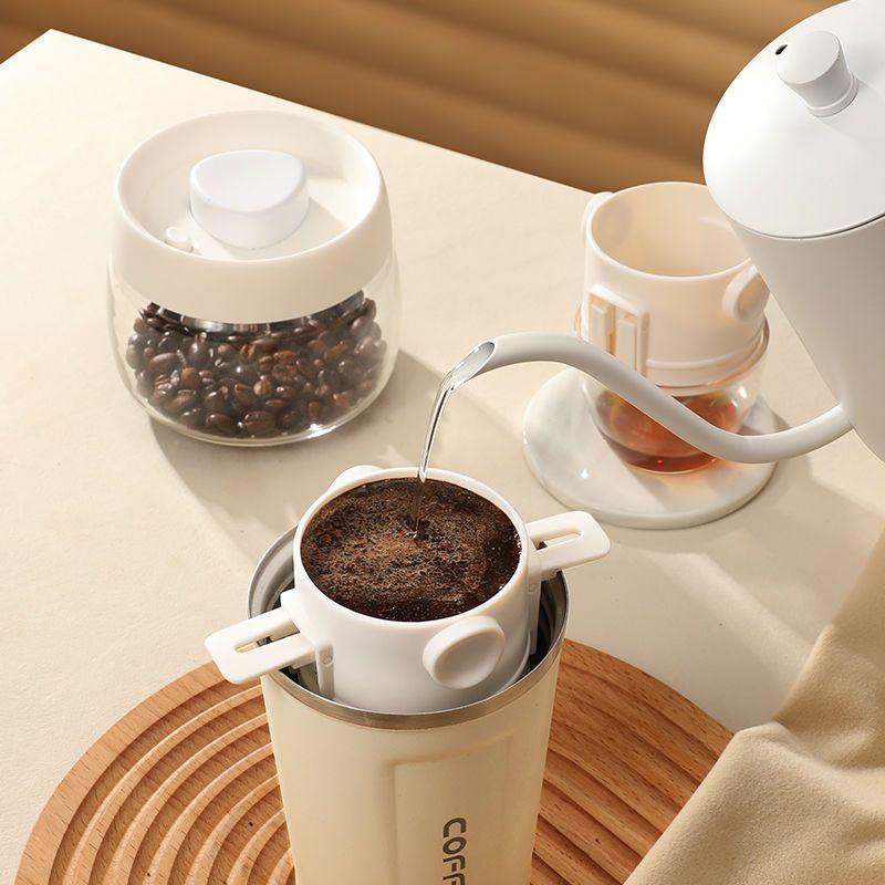 Coffee Filter Filter Portable Hand Brewing Coffee Filter Cup Filter-Free Paper Extraction Cup Hanging Ears Drip Bucket Brewing Utensil
