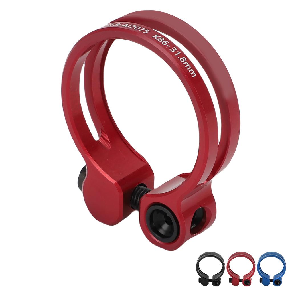 31,8 mm Fahrradsattelklemme Aluminiumlegierung Hohl Sattelrohrklemme für Mountainbike Rennrad