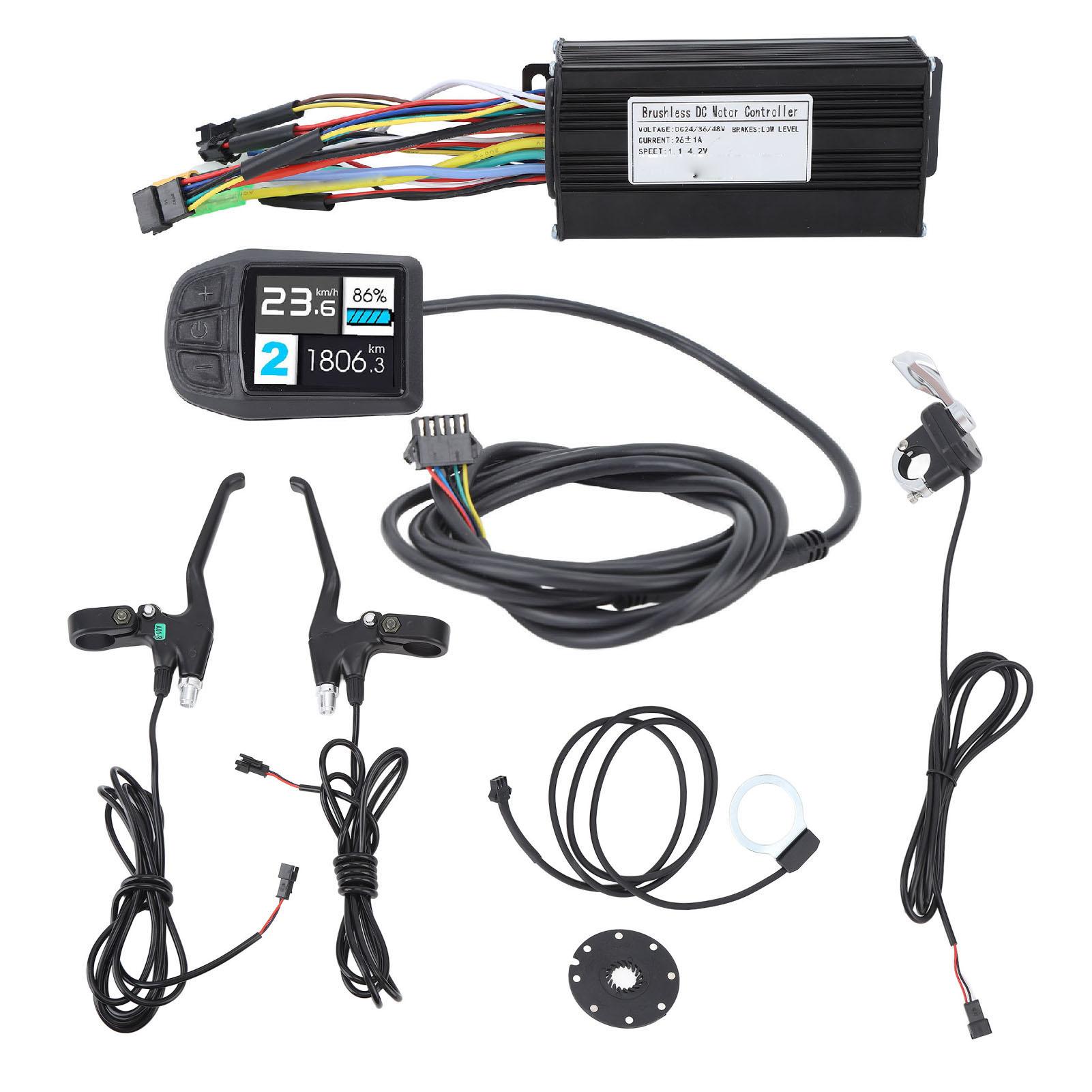 

26A 3 Modes Motor Controller UKC3 Display Panel 108 2 Thumb Throttle F 8C Power Sensor Power Off Brake Electric Bike